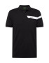 BOSS Green Tricou 'Paule' negru / alb - Pled.ro