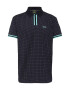 BOSS Green Tricou 'Paddy' bleumarin / albastru aqua / alb - Pled.ro