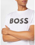 BOSS Green Tricou negru / alb - Pled.ro