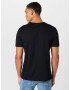 BOSS Green Tricou 'TEE CURVED' negru / alb - Pled.ro