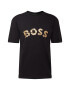 BOSS Green Tricou 'Teego' maro / negru - Pled.ro