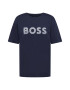 BOSS Green Tricou 'Teeos' bleumarin / gri argintiu - Pled.ro