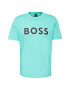 BOSS Green Tricou turcoaz / negru / alb - Pled.ro