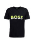 BOSS Green Tricou verde deschis / negru / alb - Pled.ro