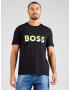 BOSS Green Tricou verde deschis / negru / alb - Pled.ro