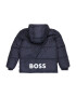 BOSS Kidswear Geacă de primăvară-toamnă bleumarin / alb - Pled.ro