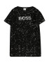 BOSS Kidswear Rochie negru / argintiu - Pled.ro