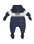 BOSS Kidswear Salopetă albastru marin / alb - Pled.ro