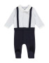 BOSS Kidswear Salopetă/Body albastru marin / albastru deschis / alb - Pled.ro