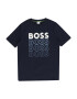 BOSS Kidswear Tricou albastru marin / albastru deschis / alb - Pled.ro