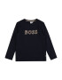 BOSS Kidswear Tricou bleumarin / maro / alb - Pled.ro