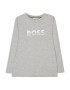 BOSS Kidswear Tricou gri amestecat / alb - Pled.ro