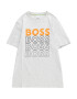 BOSS Kidswear Tricou gri amestecat / portocaliu / negru - Pled.ro