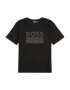 BOSS Kidswear Tricou gri închis / negru - Pled.ro