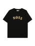 BOSS Kidswear Tricou maro deschis / negru - Pled.ro