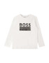 BOSS Kidswear Tricou negru / alb - Pled.ro