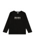 BOSS Kidswear Tricou negru / alb - Pled.ro