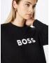 BOSS Orange Bluză de molton 'Ela' negru / alb - Pled.ro