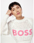 BOSS Orange Pulover roz neon / alb - Pled.ro