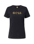 BOSS Orange Tricou 'Elogo' galben / negru - Pled.ro