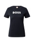 BOSS Orange Tricou 'Elogo' negru / alb - Pled.ro