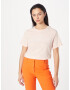 BOSS Orange Tricou 'Esummer' roz pudră / alb - Pled.ro