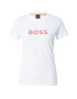 BOSS Orange Tricou roz / alb - Pled.ro