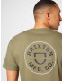 Brixton Tricou 'CREST' oliv / negru / alb - Pled.ro