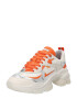 BRONX Sneaker low 'Linn-Y' portocaliu / argintiu / alb murdar - Pled.ro