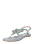 BUFFALO Flip-flops 'CAPRI VACAY' albastru pastel / albastru deschis / verde deschis / argintiu - Pled.ro