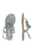 BUFFALO Flip-flops 'CAPRI VACAY' albastru pastel / albastru deschis / verde deschis / argintiu - Pled.ro