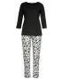 BUFFALO Pijama albastru / roz / negru / alb - Pled.ro