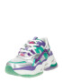 BUFFALO Sneaker low verde / lila / argintiu / alb - Pled.ro