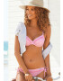 BUFFALO Sutien costum de baie roz / alb - Pled.ro