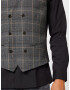 BURTON MENSWEAR LONDON Vestă de costum maro deschis / gri / negru - Pled.ro