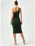 BWLDR Rochie 'PHOEBE' verde pin - Pled.ro