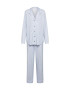 CALIDA Pijama 'Sweet Dreams' bleumarin / albastru deschis / alb - Pled.ro