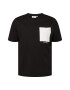 Calvin Klein Big & Tall Tricou negru / alb - Pled.ro