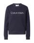 Calvin Klein Bluză de molton bleumarin / alb - Pled.ro