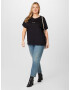 Calvin Klein Curve Tricou negru / alb - Pled.ro