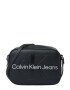 Calvin Klein Jeans Geantă de umăr negru / alb - Pled.ro