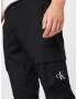 Calvin Klein Jeans Pantaloni cu buzunare negru / alb - Pled.ro