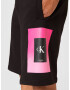 Calvin Klein Jeans Pantaloni roz neon / negru / alb - Pled.ro