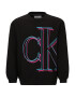 Calvin Klein Jeans Plus Bluză de molton 'Illuminated' albastru neon / roz neon / negru - Pled.ro