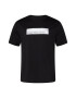 Calvin Klein Jeans Plus Tricou negru / alb - Pled.ro