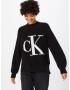 Calvin Klein Jeans Pulover negru / alb - Pled.ro