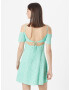 Calvin Klein Jeans Rochie de vară verde jad / alb - Pled.ro