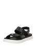 Calvin Klein Jeans Sandale 'VELCRO' negru / alb - Pled.ro