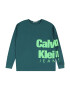 Calvin Klein Jeans Tricou albastru pastel / verde deschis - Pled.ro