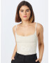 Calvin Klein Jeans Top alb / alb murdar - Pled.ro